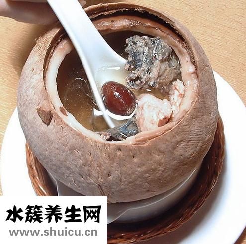 椰子炖桃胶的做法