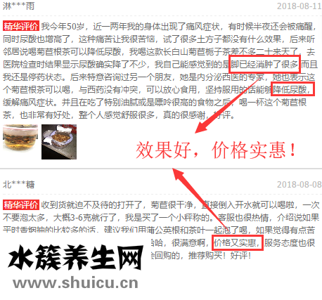 菊苣根评价