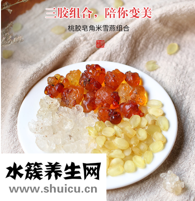 桃胶雪燕皂角米炖牛奶 做法及功效详解