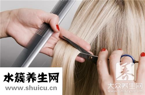 头顶白发