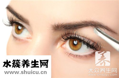 纹眉结痂