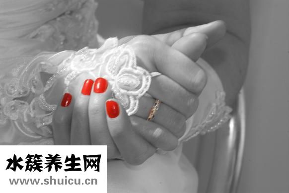 手指甲起层的图片