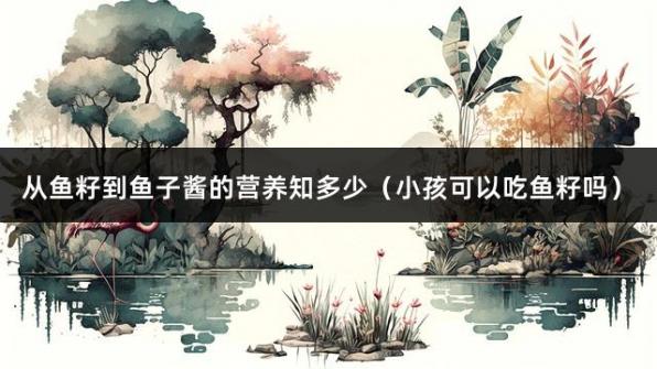 从鱼籽到鱼子酱的营养知多少（小孩可以吃鱼籽吗）