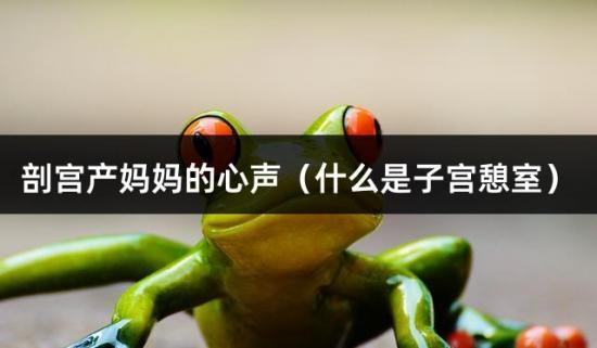 剖宫产妈妈的心声（什么是子宫憩室）