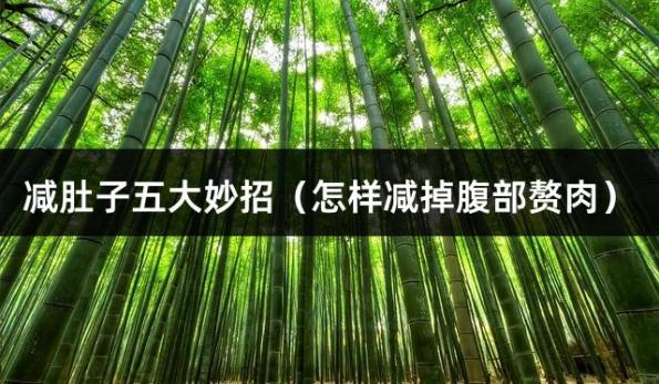 减肚子五大妙招（怎样减掉腹部赘肉）