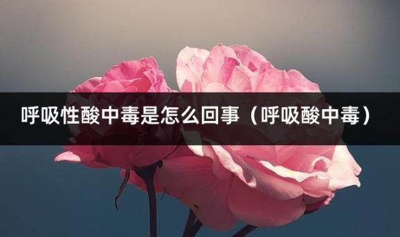 呼吸性酸中毒是怎么回事（呼吸酸中毒）