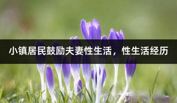 小镇居民鼓励夫妻性生活，性生活经历