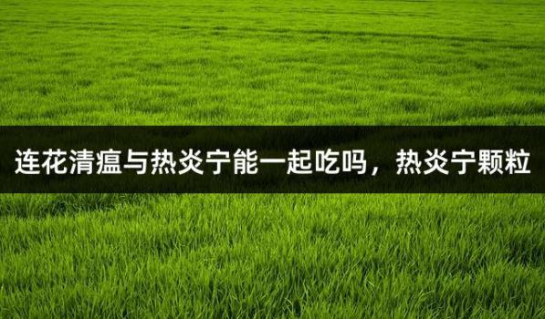 连花清瘟与热炎宁能一起吃吗，热炎宁颗粒