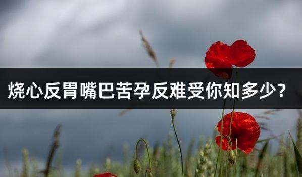 烧心反胃嘴巴苦孕反难受你知多少？