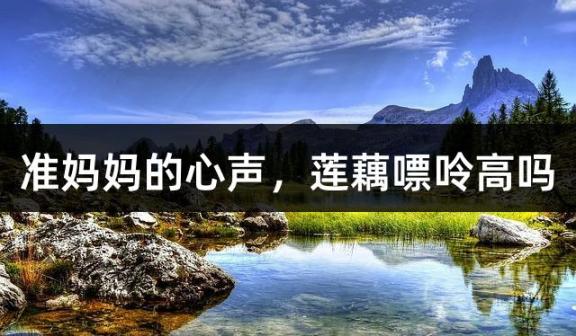 准妈妈的心声，莲藕嘌呤高吗
