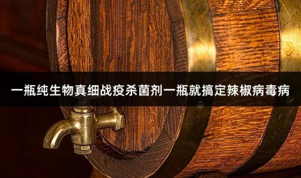 一瓶纯生物真细战疫杀菌剂一瓶就搞定辣椒病毒病