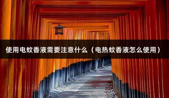 使用电蚊香液需要注意什么（电热蚊香液怎么使用）