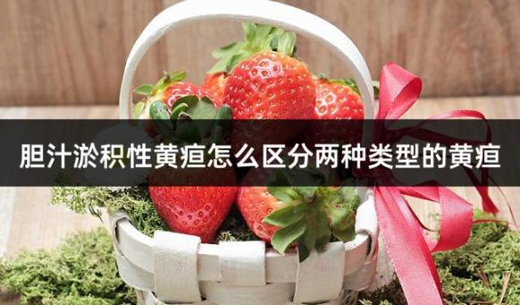 胆汁淤积性黄疸怎么区分两种类型的黄疸