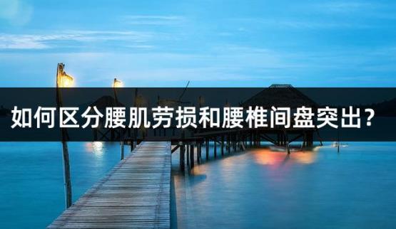 如何区分腰肌劳损和腰椎间盘突出？