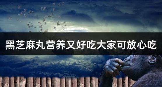 黑芝麻丸营养又好吃大家可放心吃