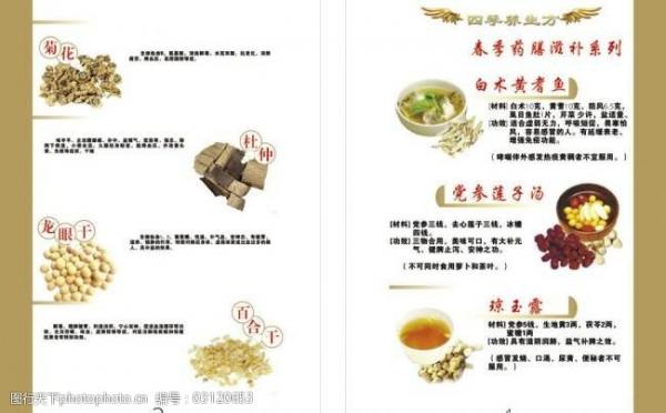 药膳食谱配方及功效（药膳食谱配方及功效书籍）