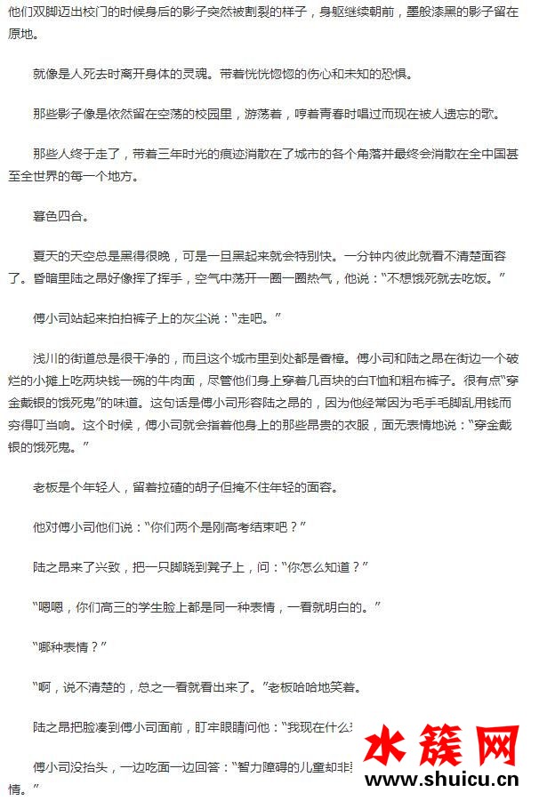 夏至未至小说详细内容简介