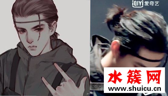 吴亦凡造型像光头强