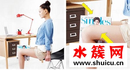 简易办公室瘦腿法 坐着就能解决下半身水肿问题 怎么瘦腿