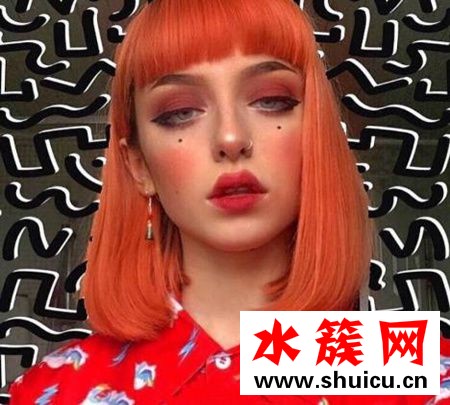 浅橘色头发图片
