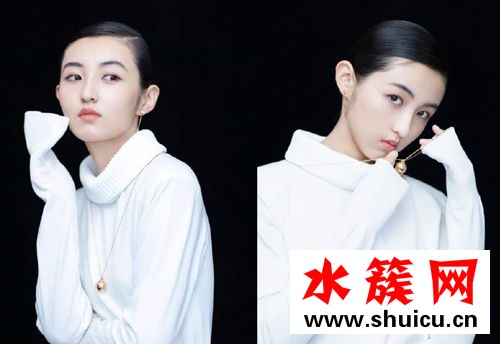 张子枫红毯发型