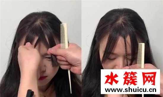 学生空气刘海怎么剪