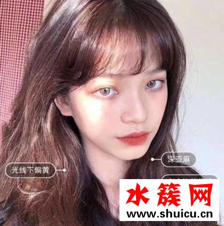 深亚麻色头发效果图