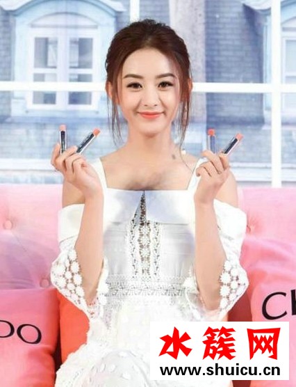 赵丽颖代言的口红图片